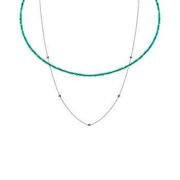 Колье из серебра