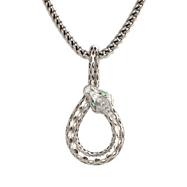 Подвеска из белого золота с бриллиантами