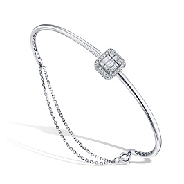 Браслет из белого золота с бриллиантами