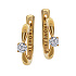 Серьги из желтого золота с бриллиантами 0,308 ct