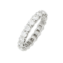 Кольцо из белого золота с бриллиантами