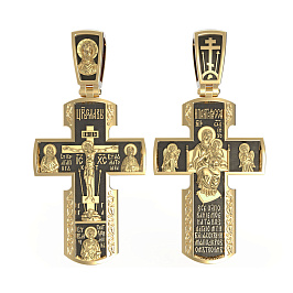 Крест из желтого золота