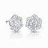 Серьги ALROSA  из белого золота с бриллиантами 0,57 ct