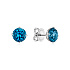 Серьги из белого золота с топазами 4,56 ct