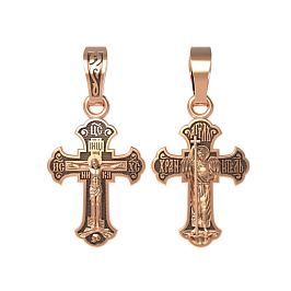 Крест из розового золота