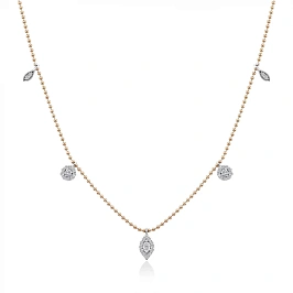 Золотое колье с бриллиантами