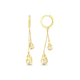 Серьги из желтого золота