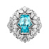 Кольцо из белого золота с турмалином 2,4 ct