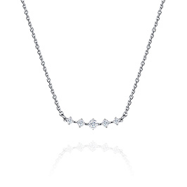 Колье из белого золота с бриллиантами
