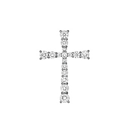 Крест из белого золота