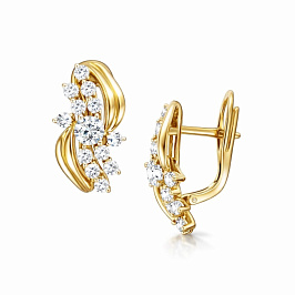 Серьги из желтого золота