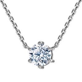 Колье DANAYA  из белого золота с бриллиантом 0,71 ct