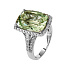 Кольцо из белого золота с аметистом 6,6 ct