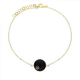 Золотой браслет с эмалью