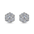 Серьги ALROSA  из белого золота с бриллиантами 0,3 ct
