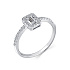 Кольцо из белого золота с бриллиантами 0,116 ct