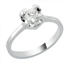 Золотое помолвочное Кольцо с бриллиантами