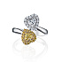 Кольцо из белого золота с бриллиантами 0,72 ct