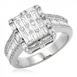 Золотое кольцо с бриллиантами