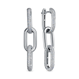 Серьги из белого золота