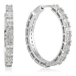 Серьги из белого золота