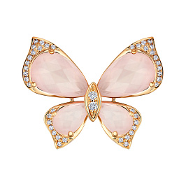 Брошь из желтого золота