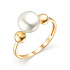 Кольцо из желтого золота с жемчугом