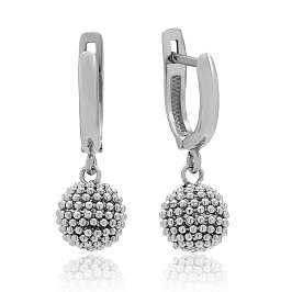 Серьги из белого золота