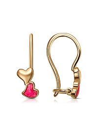 Серьги из розового золота