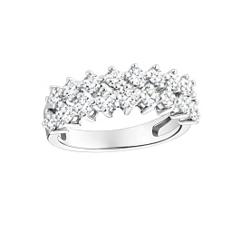 Кольцо из белого золота