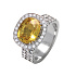 Кольцо из белого золота с сапфиром 5,45 ct