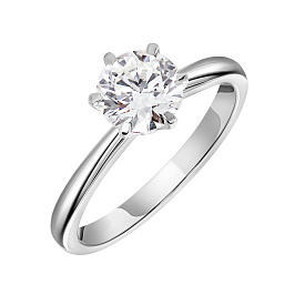 Кольцо DANAYA  из белого золота с бриллиантом 0,6 ct