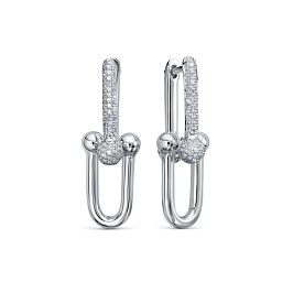 Серьги из белого золота