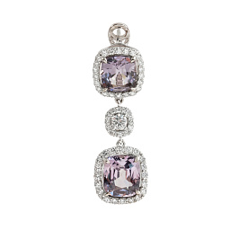 Серьги из белого золота