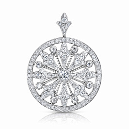 Подвеска ALROSA  из белого золота
