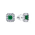Серьги из белого золота с изумрудами 0,62 ct