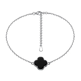 Браслет из серебра с ониксом