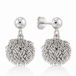 Итальянские серьги пусеты из золота 585