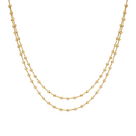 Колье из желтого золота