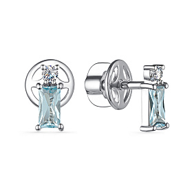 Серьги из белого золота