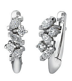 Серьги из белого золота