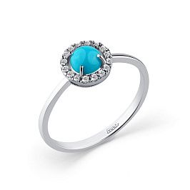 Кольцо из белого золота 0,56 ct