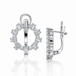 Серьги из белого золота