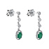 Серьги из белого золота с изумрудами 0,83 ct