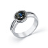 Кольцо из белого золота с сапфирами 0,432 ct