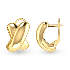 Серьги из желтого золота