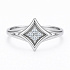 Кольцо из белого золота с бриллиантами 0,11 ct
