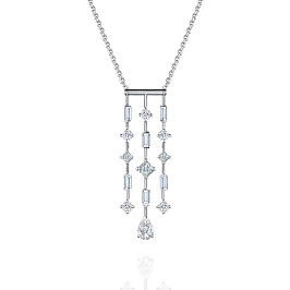 Колье из белого золота с бриллиантами