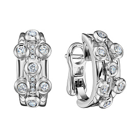 Серьги из белого золота