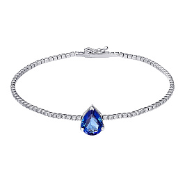 Браслет из белого золота с танзанитом 1,6 ct